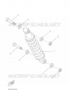 BRAS OSCILLANT / AMORTISSEUR pour Yamaha DT50RSM de 2005