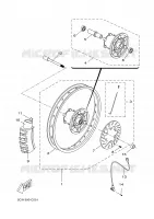 ROUE AVANT pour Yamaha DT50RSM de 2005