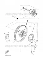 ROUE AVANT 2 pour Yamaha DT50RSM de 2005