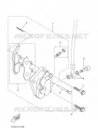 ETRIER DE FREIN AVANT 2 pour Yamaha DT50RSM de 2005