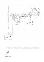 PHARE  pour Yamaha DT50RSM de 2005