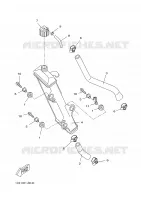 RADIATEUR / DURITES pour Yamaha DT50RSM de 2005