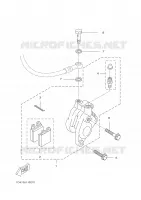 ETRIER DE FREIN AVANT pour Yamaha DT50RSM de 2005