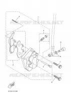ETRIER DE FREIN AVANT 2 pour Yamaha DT50RSM de 2005