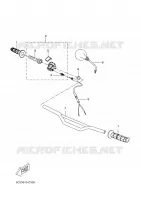 GUIDON ET CABLES pour Yamaha DT50RSM de 2005