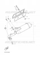 ECHAPPEMENT 2 pour Yamaha AEROX 50 ROSSI de 2006