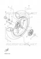 ROUE ARRIERE pour Yamaha AEROX 50 ROSSI de 2006