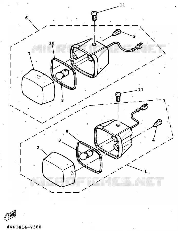 CLIGNOTANT Yamaha SCOOTER 100 1997 BOOSTER  YW100