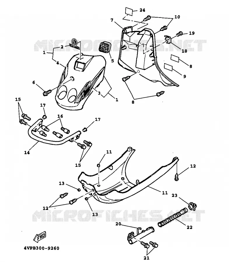PROTEGE JAMBES Yamaha SCOOTER 100 1999 BWS  YW100E