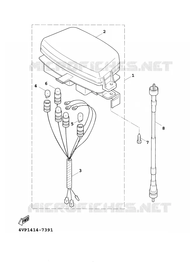 COMPTEUR  Yamaha SCOOTER 100 2001 BOOSTER  YW100E