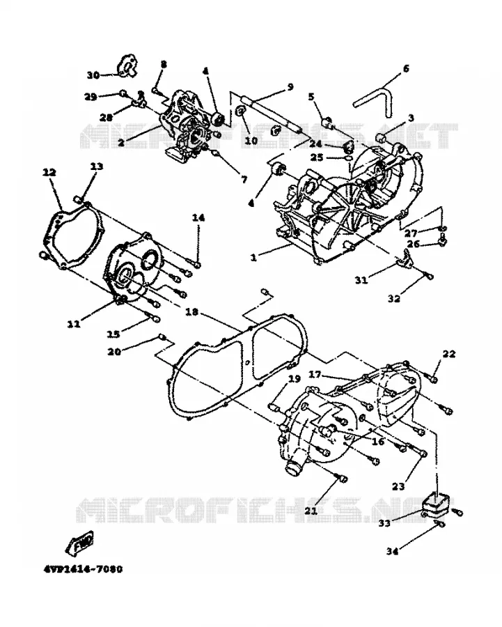 CARTER MOTEUR Yamaha SCOOTER 100 2000 BOOSTER  YW100T
