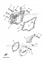 CARTER   MOTEUR 1 pour Yamaha YZ125S de 1986