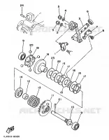 VALVE D'ECHAPPEMENT pour Yamaha YZ125S de 1986