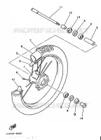 ROUE AVANT pour Yamaha YZ125S de 1986