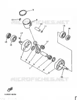 VILEBREQUIN / PISTON pour Yamaha YZ125S de 1986