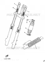 ALTERNATIVE PARTIE CYCLE 1 pour Yamaha YZ125S de 1986