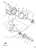 POMPE A EAU pour Yamaha YZ125S de 1986