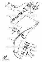 ECHAPPEMENT pour Yamaha YZ125S de 1986