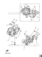CARTER MOTEUR pour Yamaha YZ125S de 1986