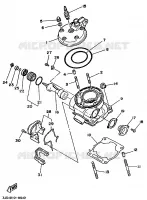 CULASSE pour Yamaha YZ125 de 1989