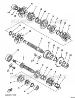 TRANSMISSION pour Yamaha YZ125 de 1989