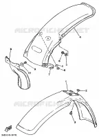 GARDE BOUE pour Yamaha YZ125 de 1989