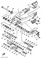 BRAS ARRIERE pour Yamaha YZ125 de 1989
