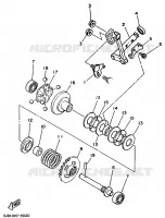 VALVE D'ECHAPPEMENT pour Yamaha YZ125 de 1989