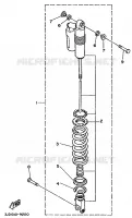 AMORTISSEUR ARRIERE pour Yamaha YZ125 de 1989