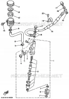 MAITRE CYLINDRE DE FREIN ARRIERE pour Yamaha YZ125 de 1989