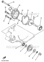 POMPE A EAU pour Yamaha YZ125 de 1989