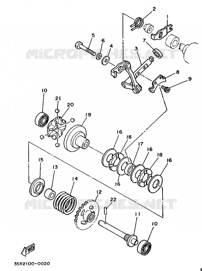VALVE D'ECHAPPEMENT Yamaha MOTO 125 1991 YZ  YZ125