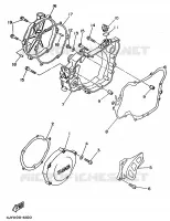 CARTER   MOTEUR 1 pour Yamaha YZ125 de 1995