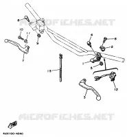 COMMODO / LEVIER pour Yamaha YZ125 de 1995