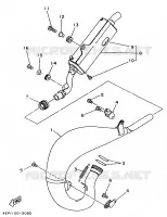ECHAPPEMENT pour Yamaha YZ125 de 1995
