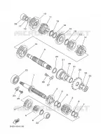 TRANSMISSION pour Yamaha YZ125 de 2000