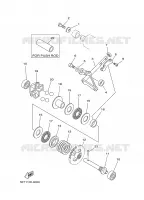 VALVE D'ECHAPPEMENT pour Yamaha YZ125 de 2000