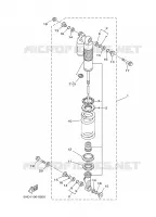 AMORTISSEUR ARRIERE pour Yamaha YZ125 de 2000