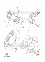 ETRIER DE FREIN AVANT pour Yamaha YZ125 de 2000