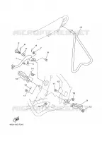 SUPPORT / REPOSE PIEDS pour Yamaha YZ125 de 2000