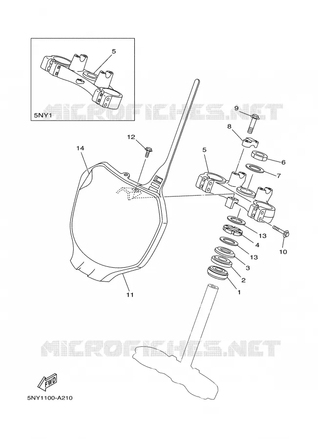 DIRECTION Yamaha MOTO 125 2002 YZ  YZ125