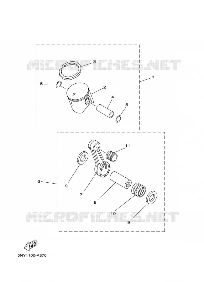 PIÈCES OPTIONNELLES 1 Yamaha MOTO 125 2004 YZ  YZ125