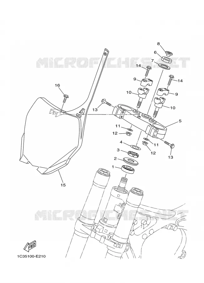 DIRECTION Yamaha MOTO 125 2006 YZ  YZ125