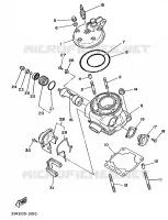 CULASSE pour Yamaha YZ125B de 1991
