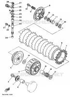 EMBRAYAGE DE DEMARREUR pour Yamaha YZ125B de 1991