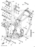 CADRE pour Yamaha YZ125B de 1991