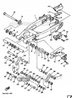 BRAS ARRIERE pour Yamaha YZ125B de 1991