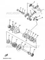 VALVE D'ECHAPPEMENT pour Yamaha YZ125B de 1991
