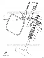 DIRECTION pour Yamaha YZ125B de 1991