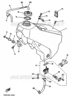 RESERVOIR A ESSENCE pour Yamaha YZ125B de 1991